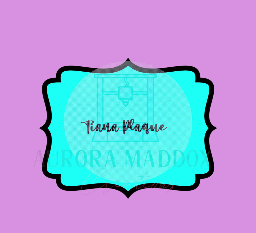 Tiana Plaque | Cookie Cutter