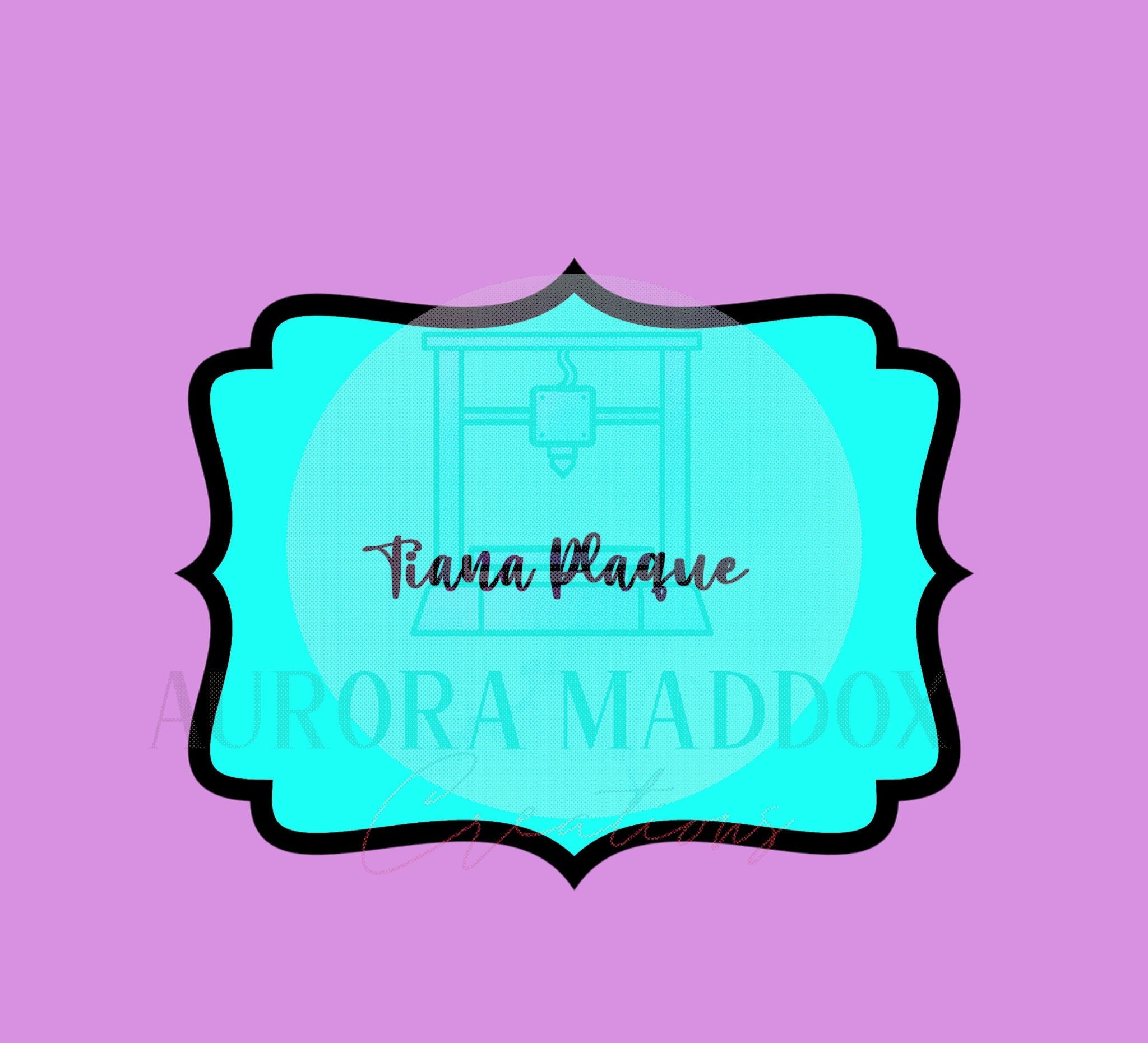 Tiana Plaque | Cookie Cutter