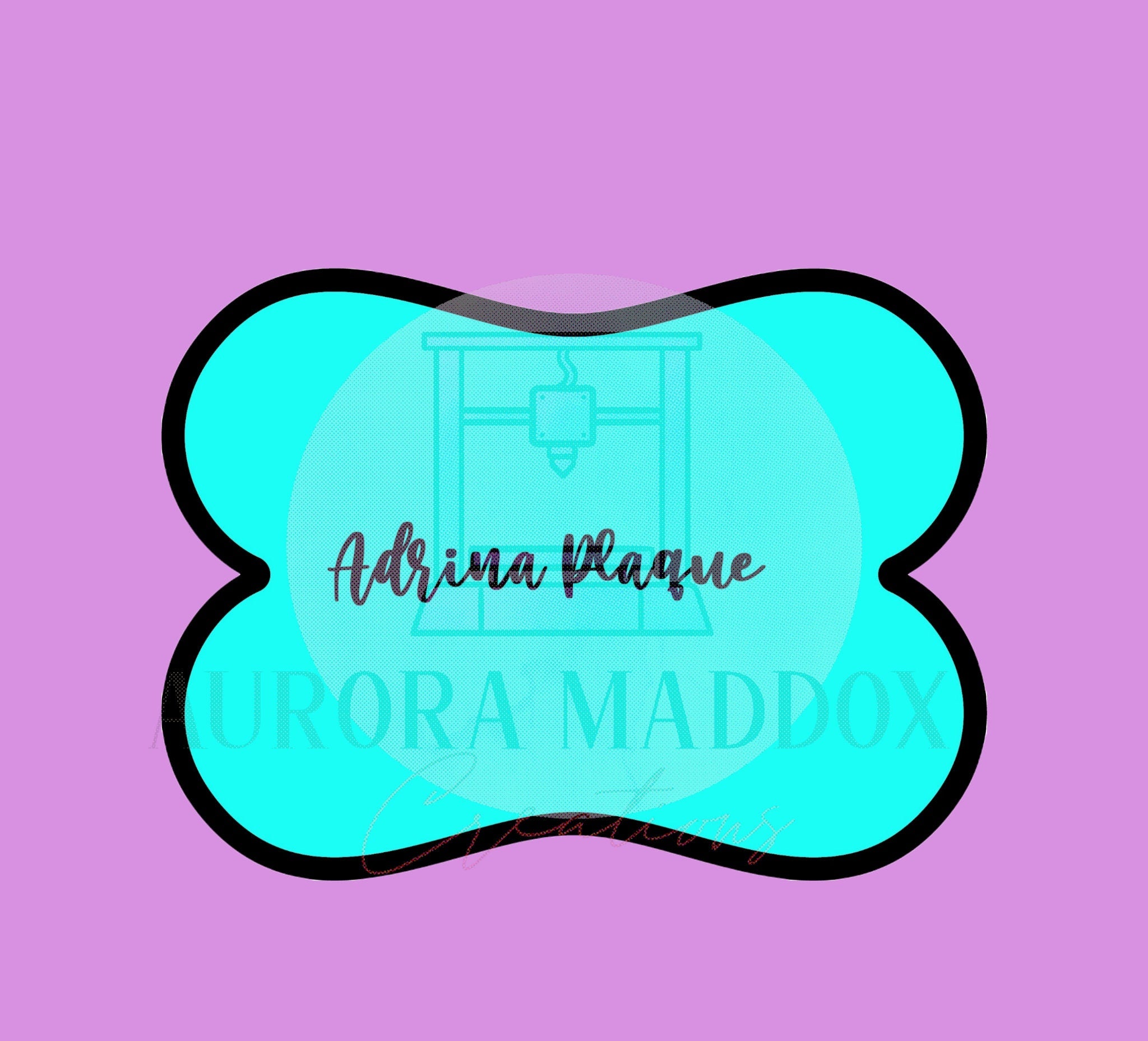 Adrina Plaque | Cookie Cutter