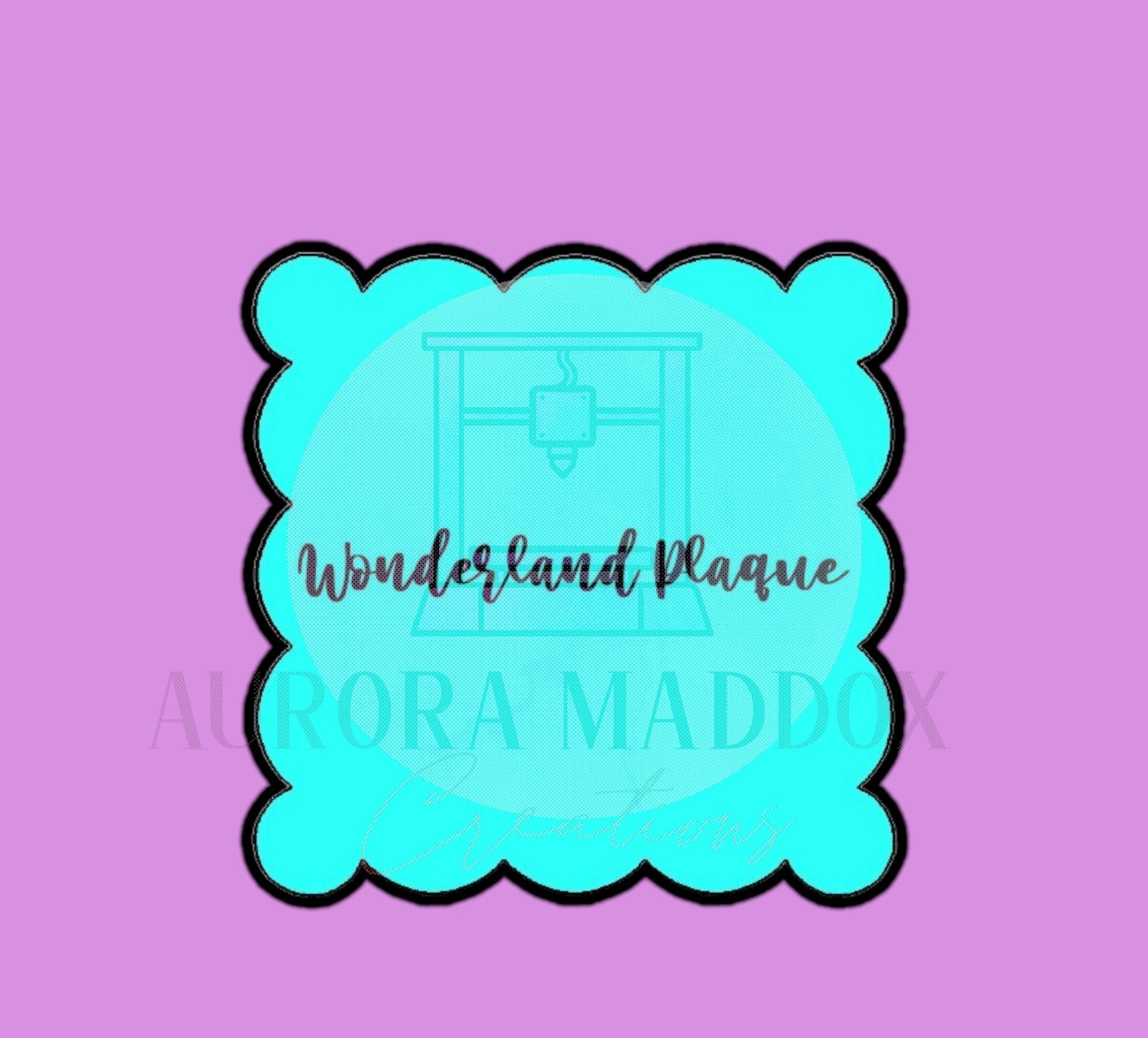 Wonderland Plaque | Cookie Cutter