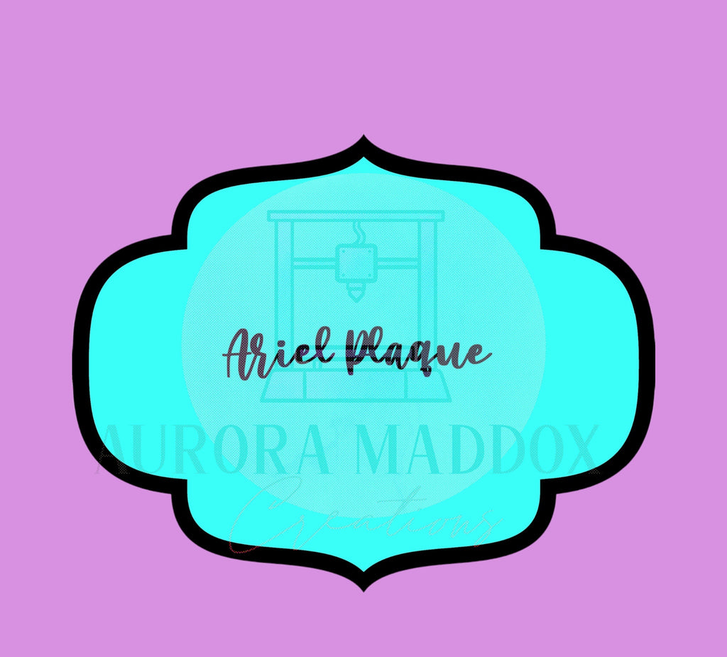 Ariel Plaque | Cookie Cutter