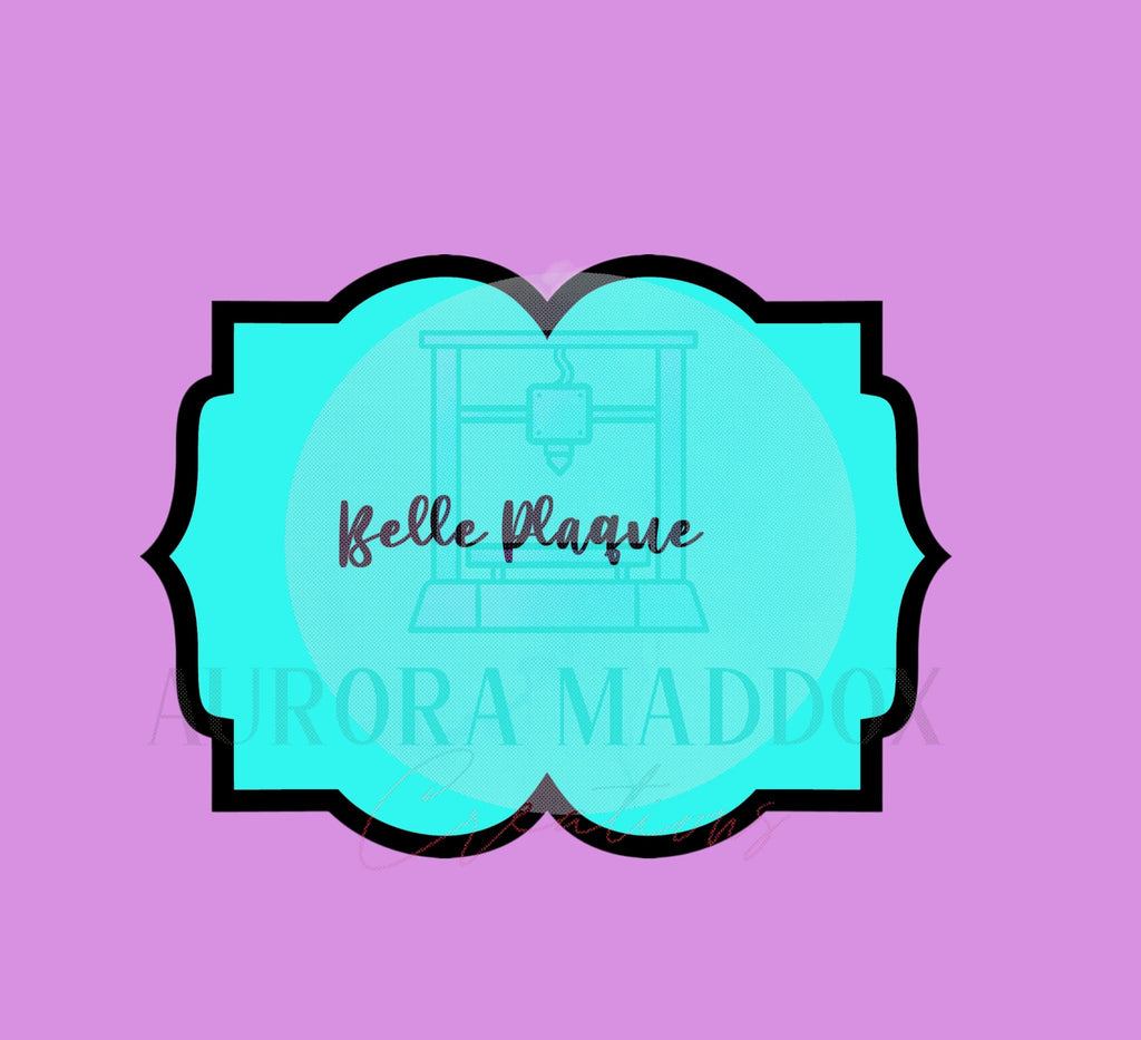 Belle Plaque | Cookie Cutter