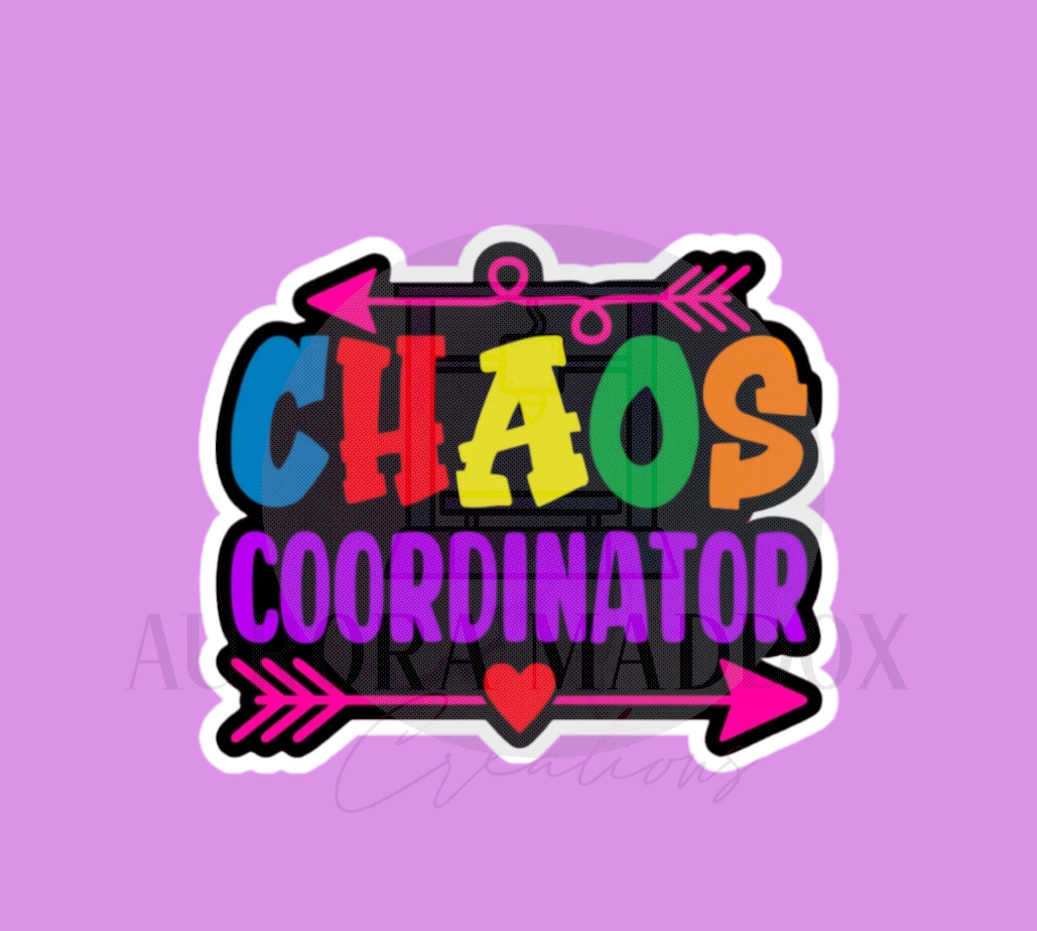 Chaos Coordinator Plaque Cookie Cutter