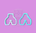 Monster Truck #2 & #3, Foward Facing, Cookie Cutter