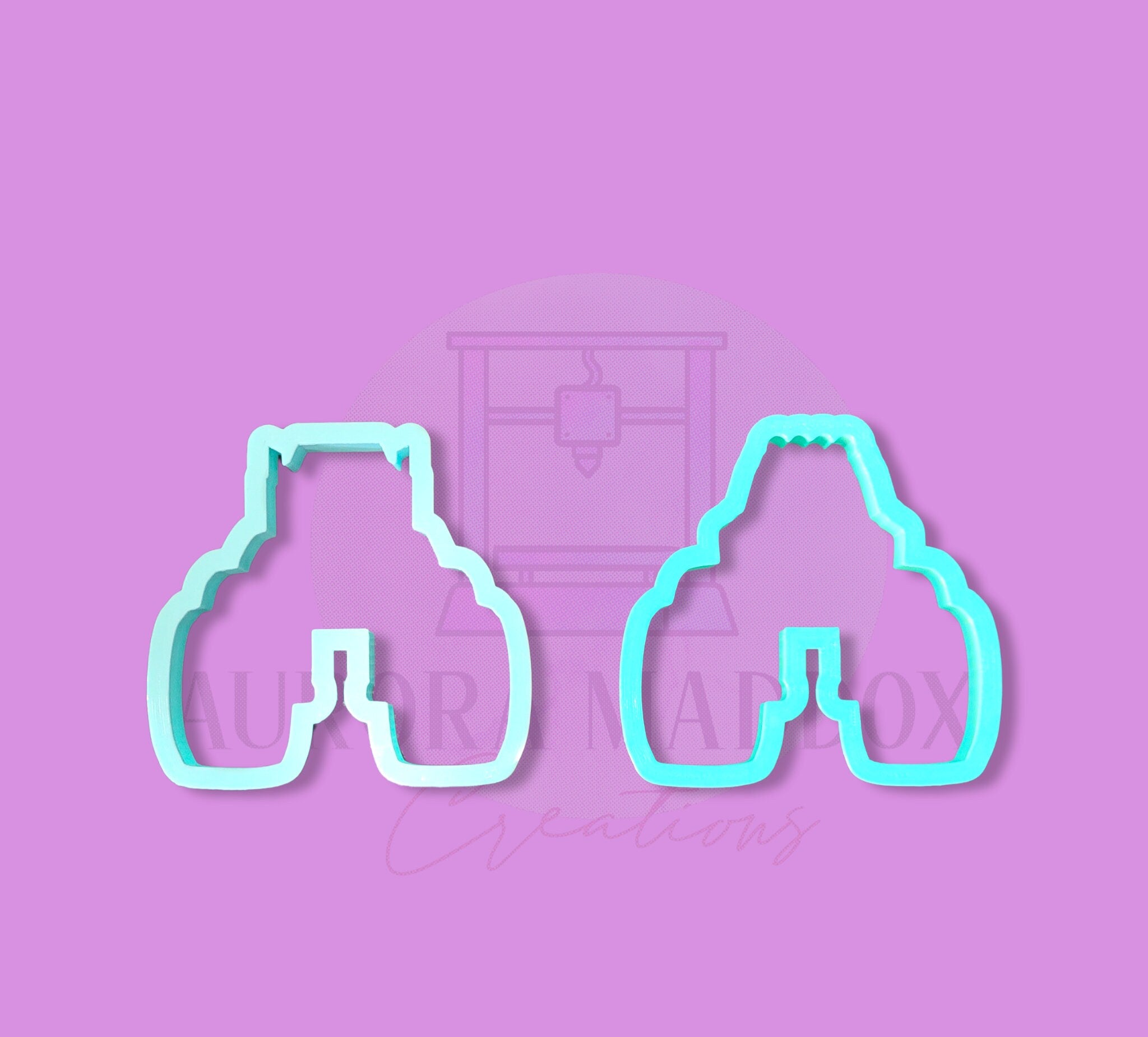 Monster Truck #2 & #3, Foward Facing, Cookie Cutter