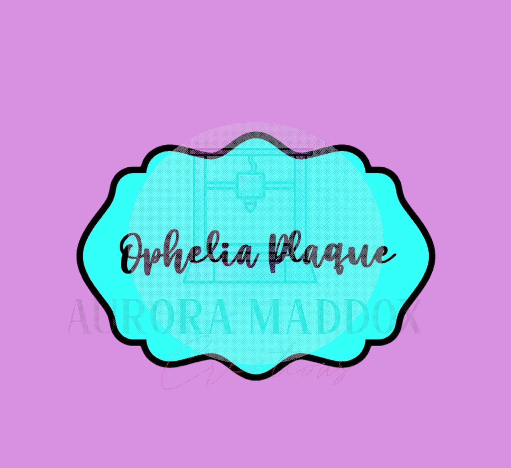 Ophelia Plaque | Cookie Cutter