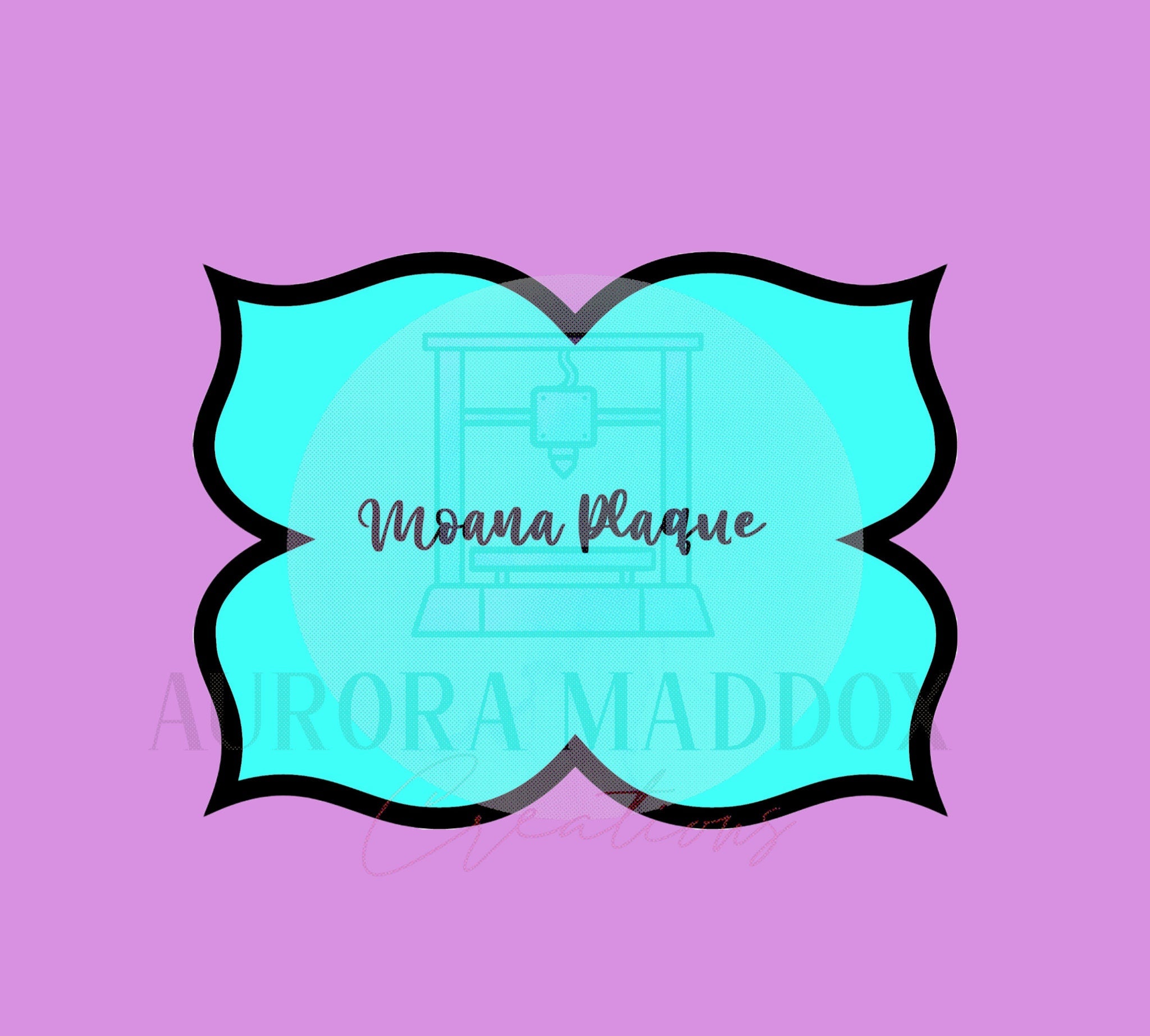 Moana Plaque | Cookie Cutter