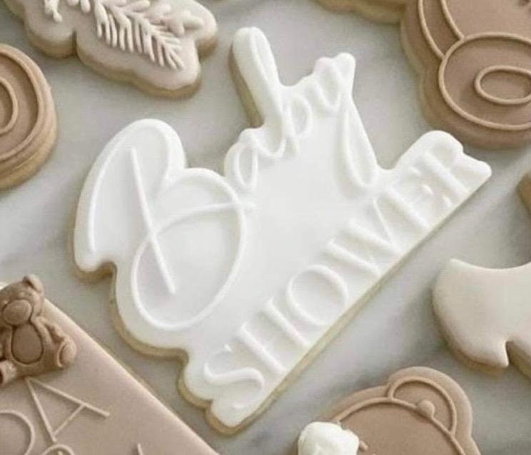 Baby Shower Plaque Cookie Cutter
