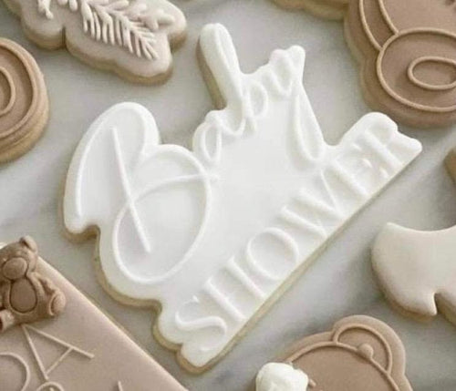 Baby Shower Plaque Cookie Cutter