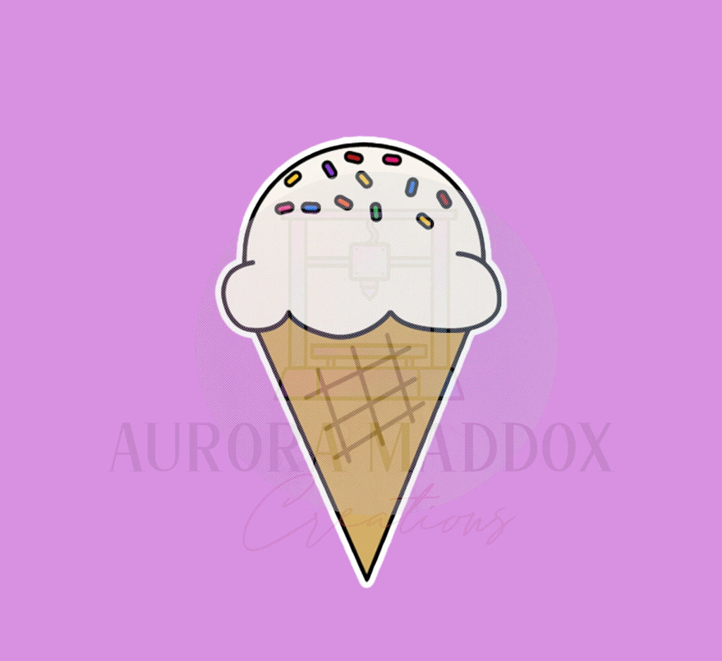 Ice Cream #2 Cone Cookie Cutter