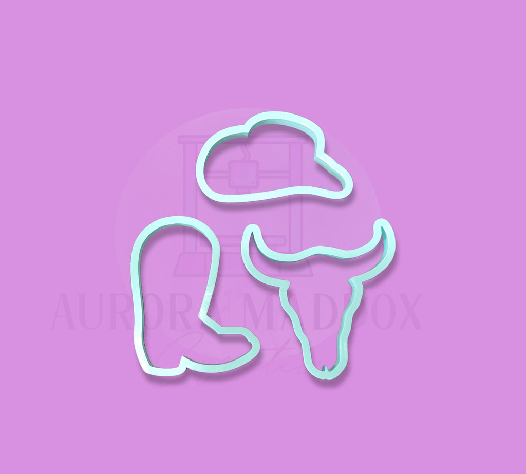 Cowboy-girl Set | Cookie Cutters | 3 Piece