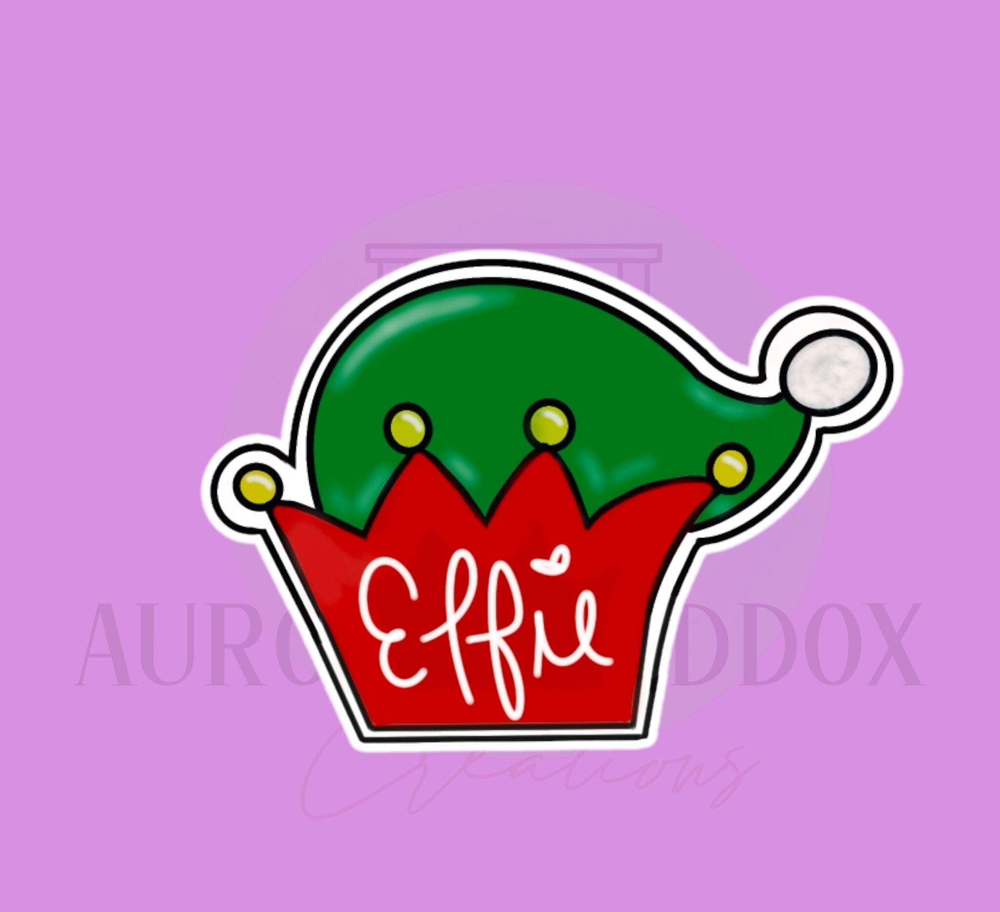 Elf Hat Plaque Cookie Cutter