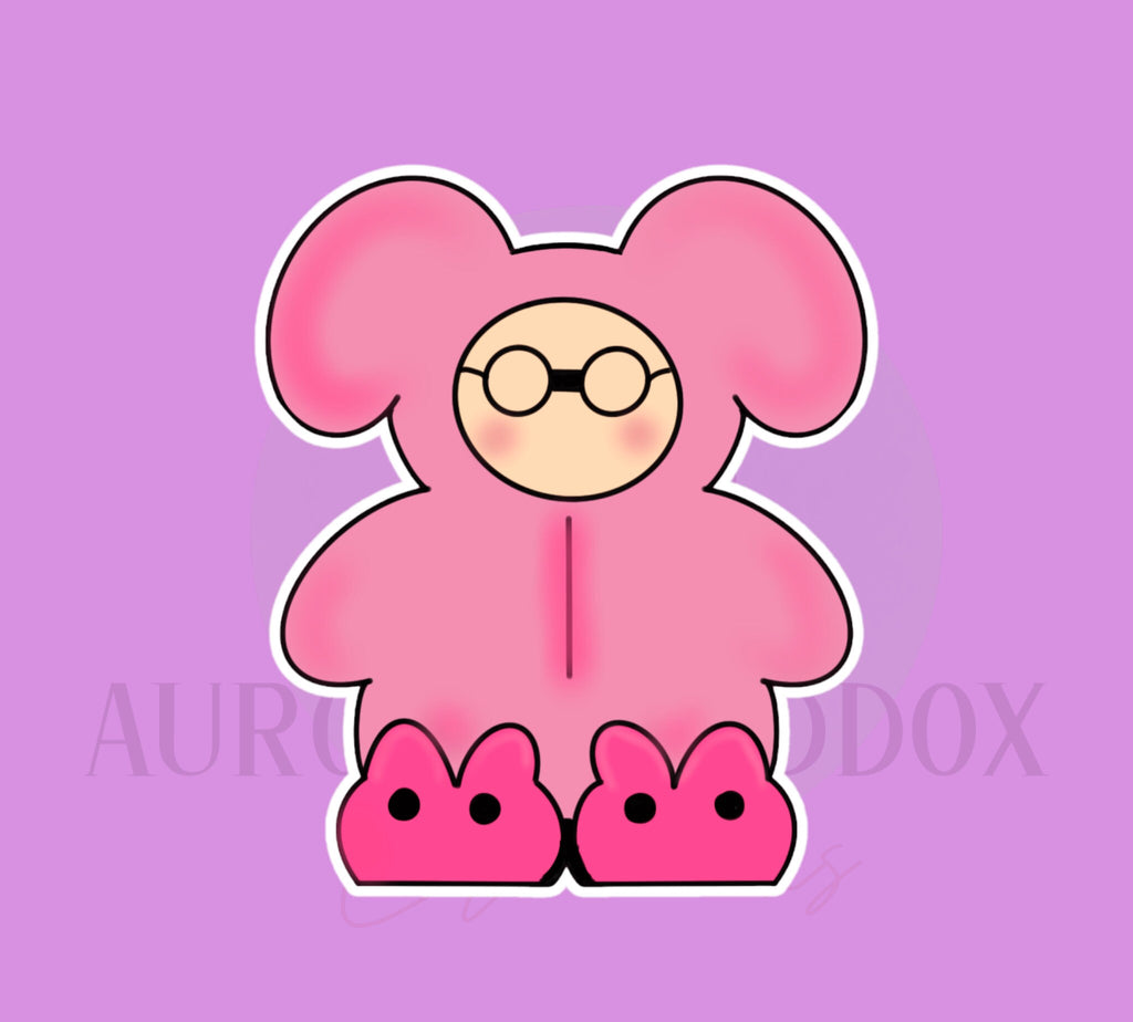 Christmas Bunny Costume Cookie Cutter