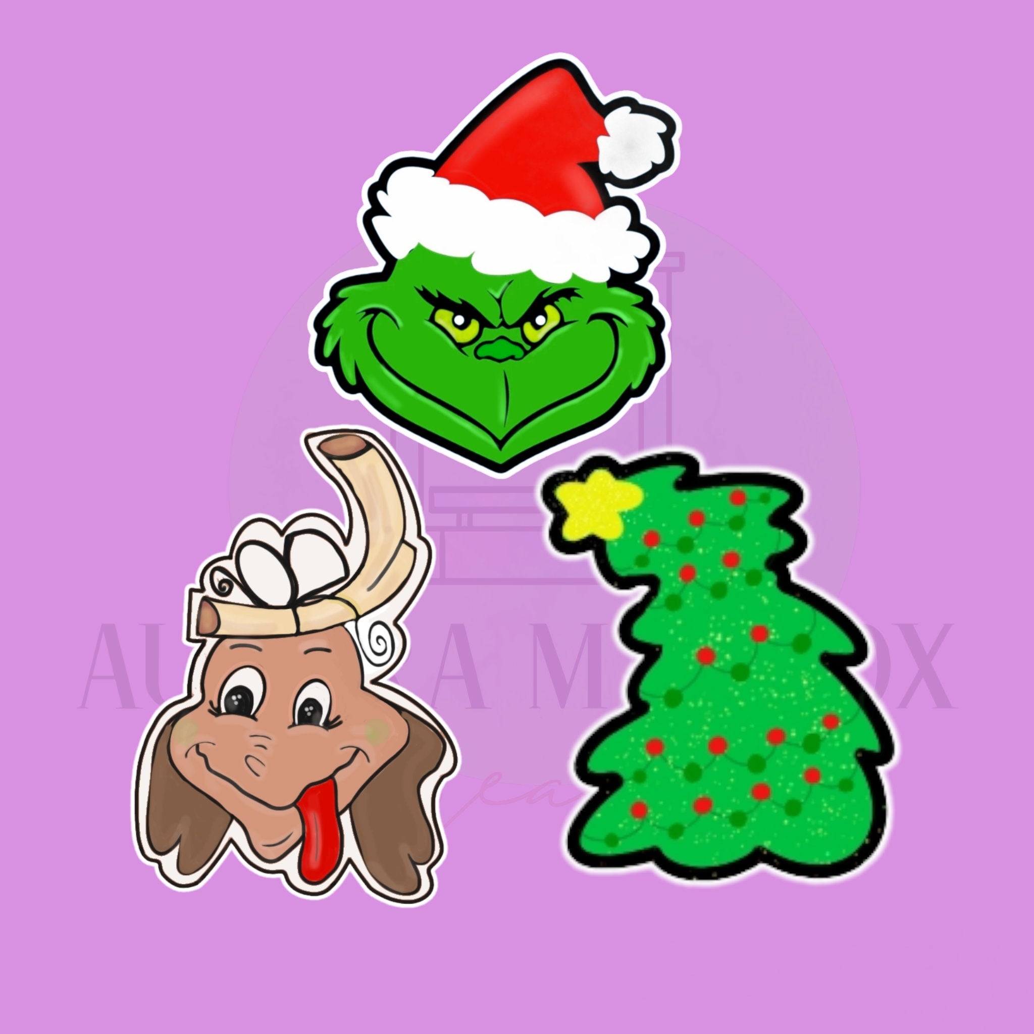 Green Christmas 3 Piece Set Cookie Cutter