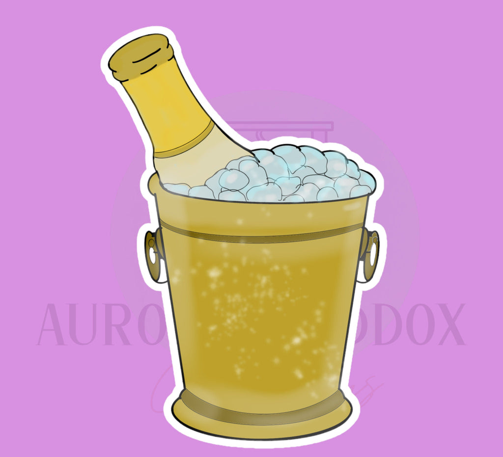 Champagne in Ice Bucket | Cookie Cutter