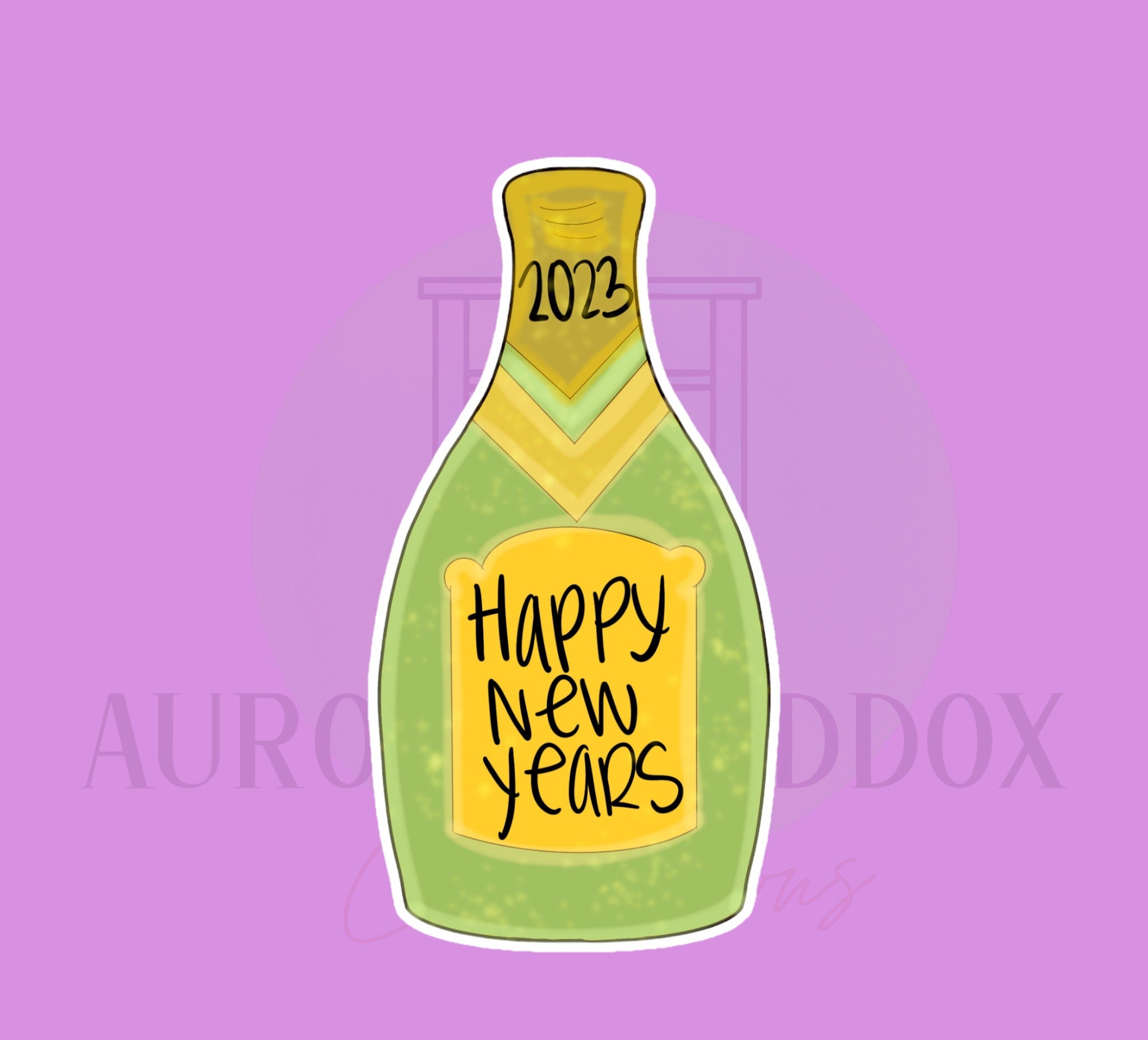 Champagne Bottle | Cookie Cutter