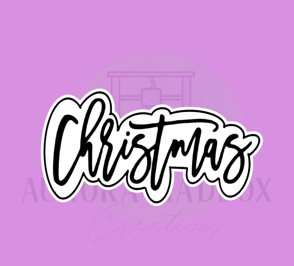 Christmas Plaque Cookie Cutter