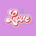 Love Retro Cookie Cutter