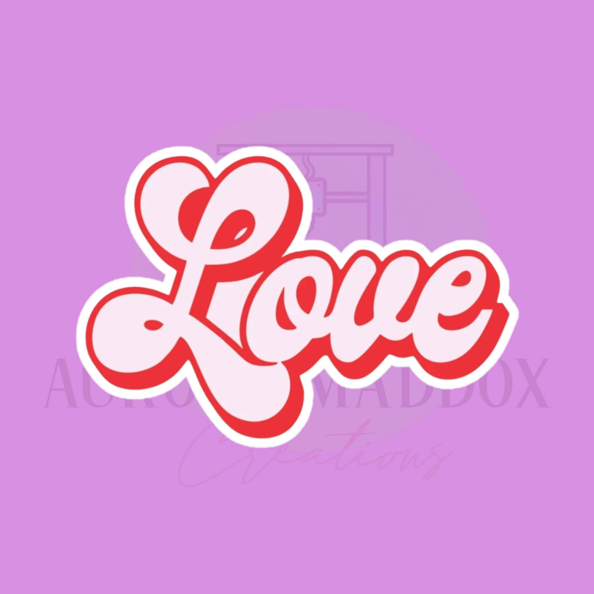 Love Retro Cookie Cutter