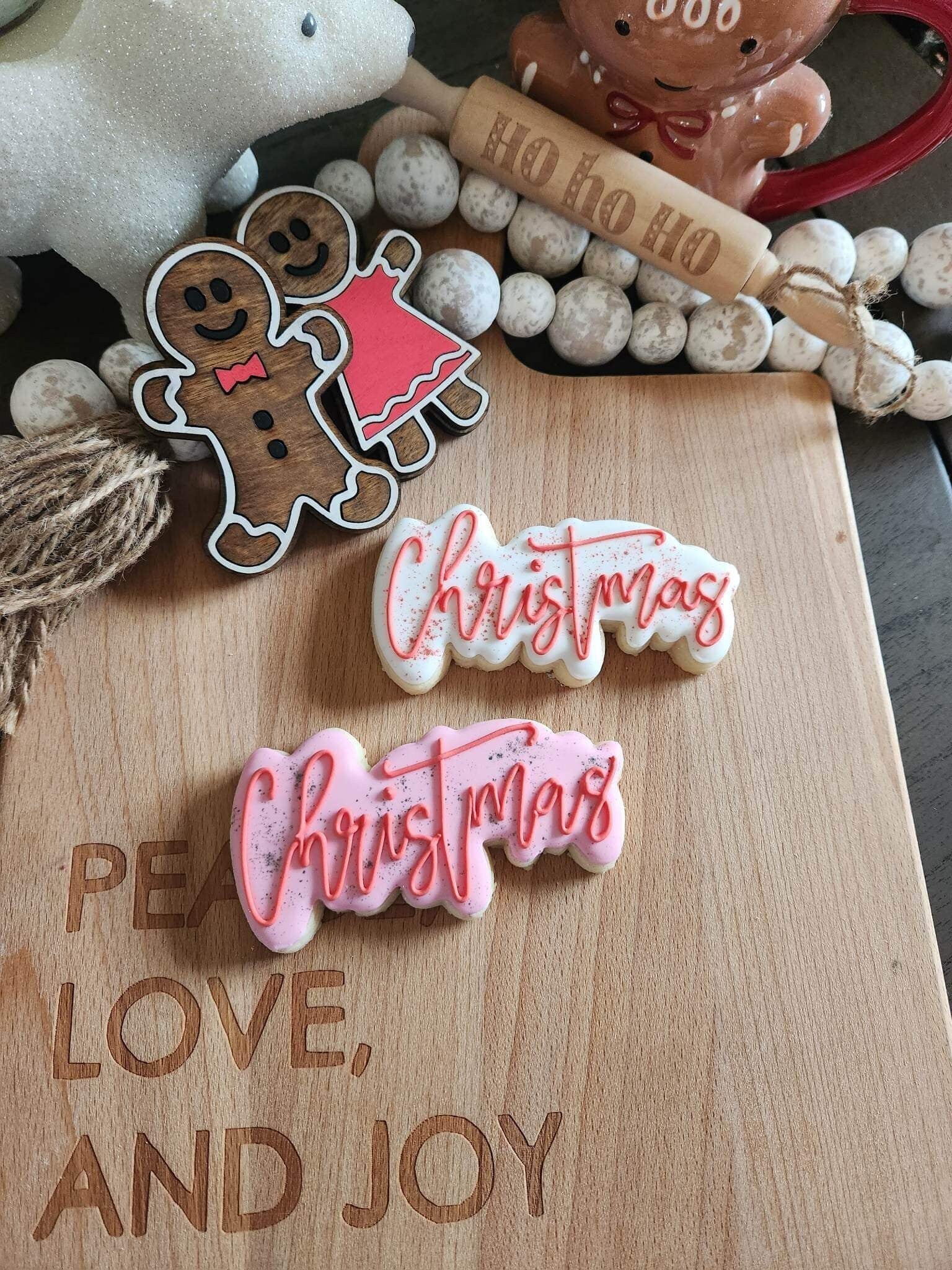 Christmas Plaque Cookie Cutter