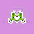 Green Christmas Hand Heart | Cookie Cutter