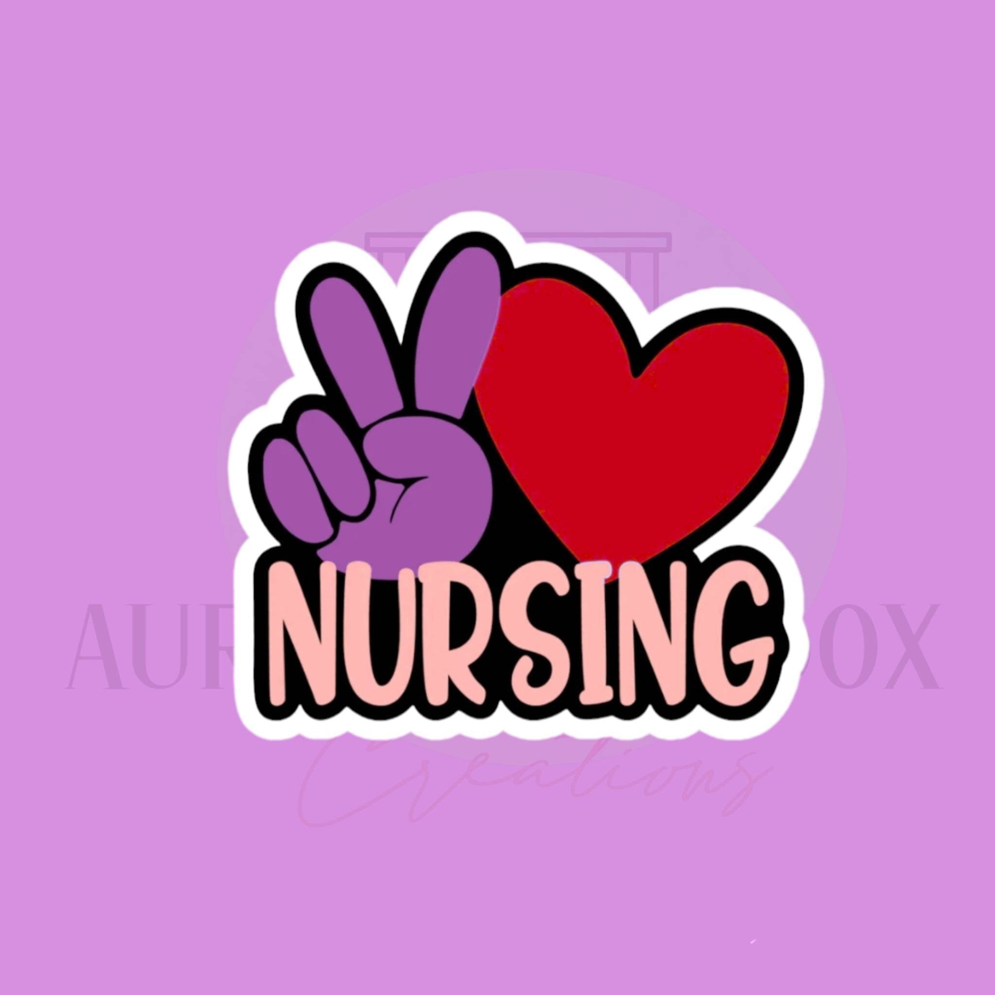 Peace Love Nursing Cookie Cutter