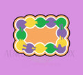King Cake Rectangle #1| Cookie Cutter
