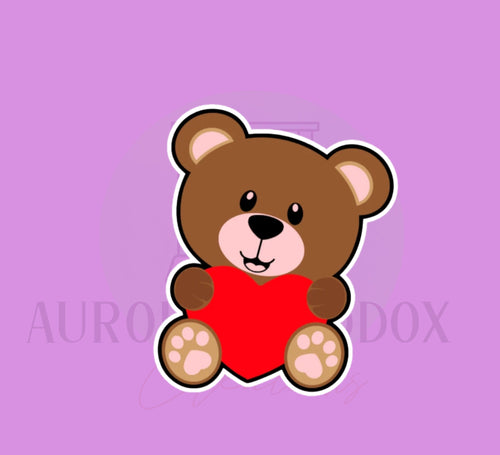 Bear Heart Cookie Cutter