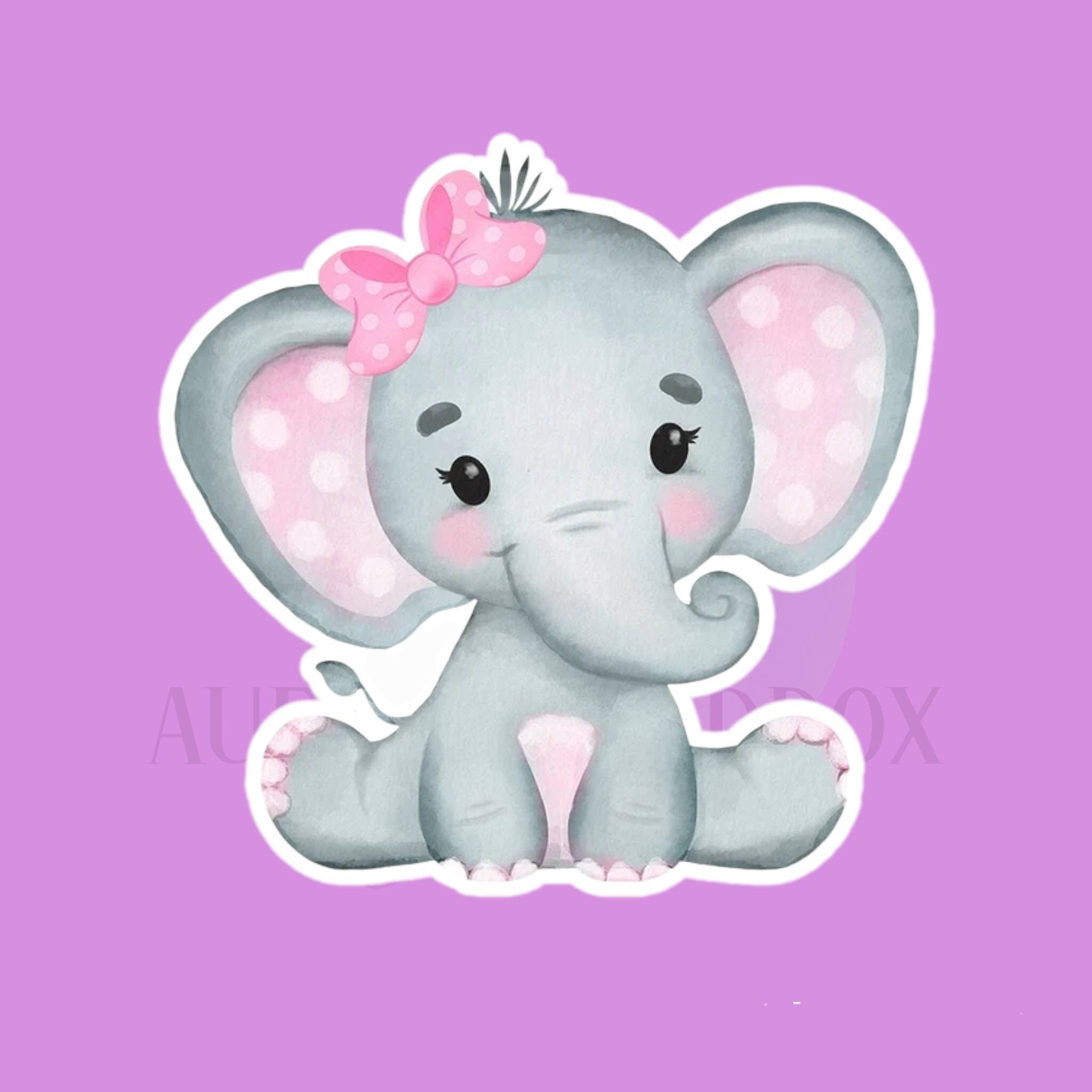 Elephant Baby Girl Cookie Cutter