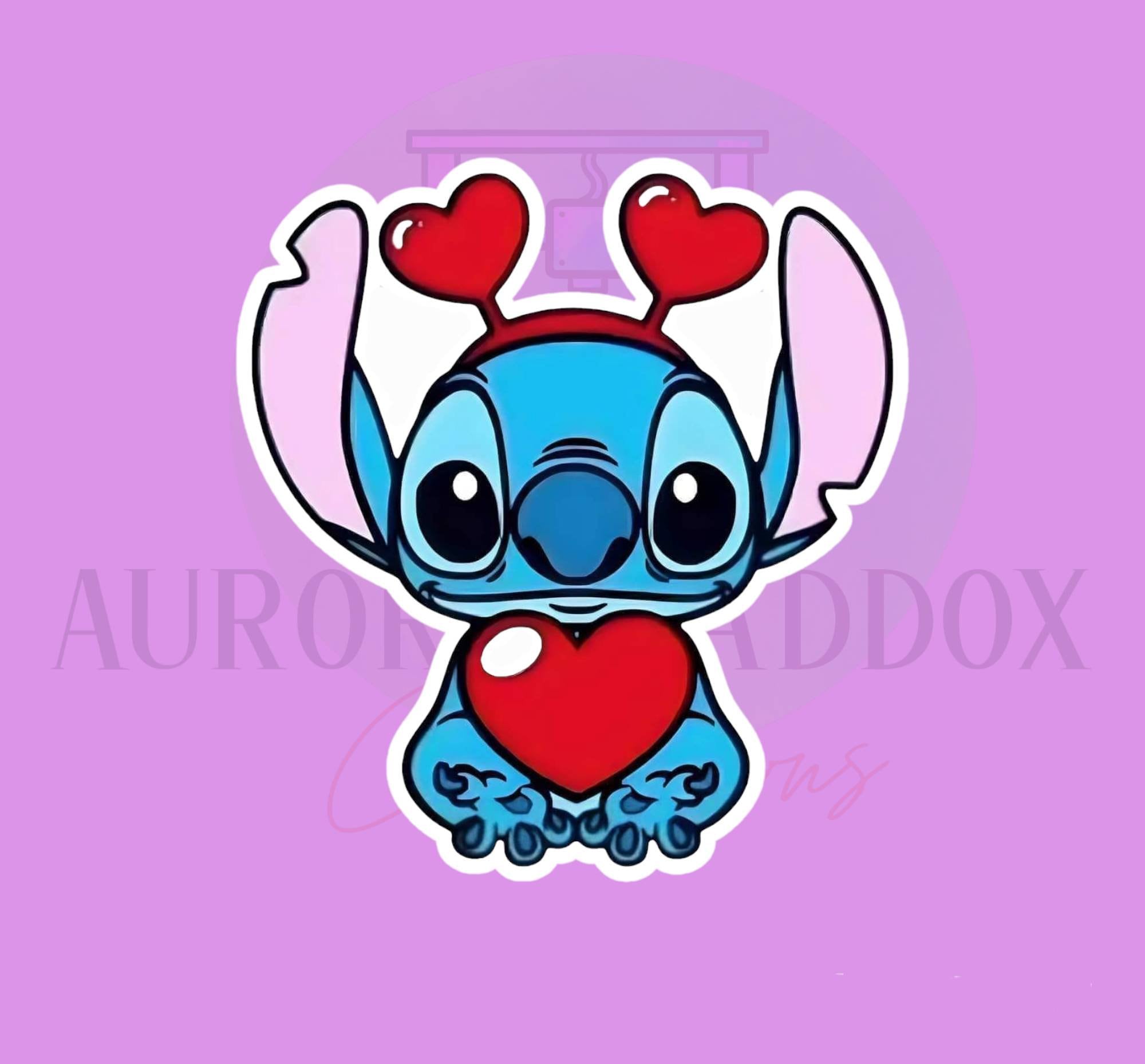 Blue Alien Monster Valentine #1 Cookie Cutter