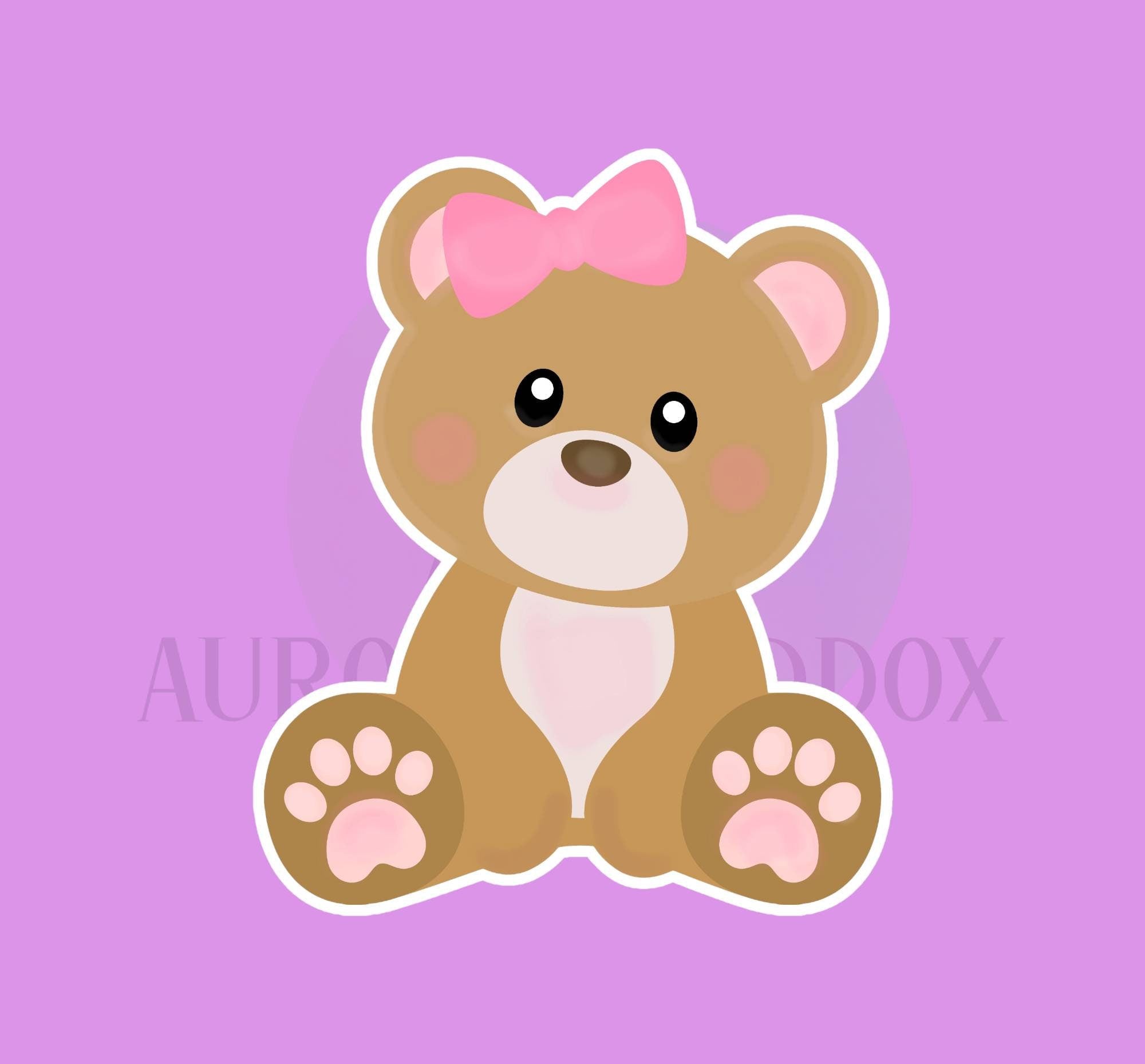 Sweet Bear with Bow Cookie Cutter