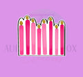 Birthday Candles Cookie Cutter