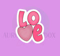 Love Plaque Cookie Cutter