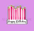Birthday Candle Plaque Cookie Cutter