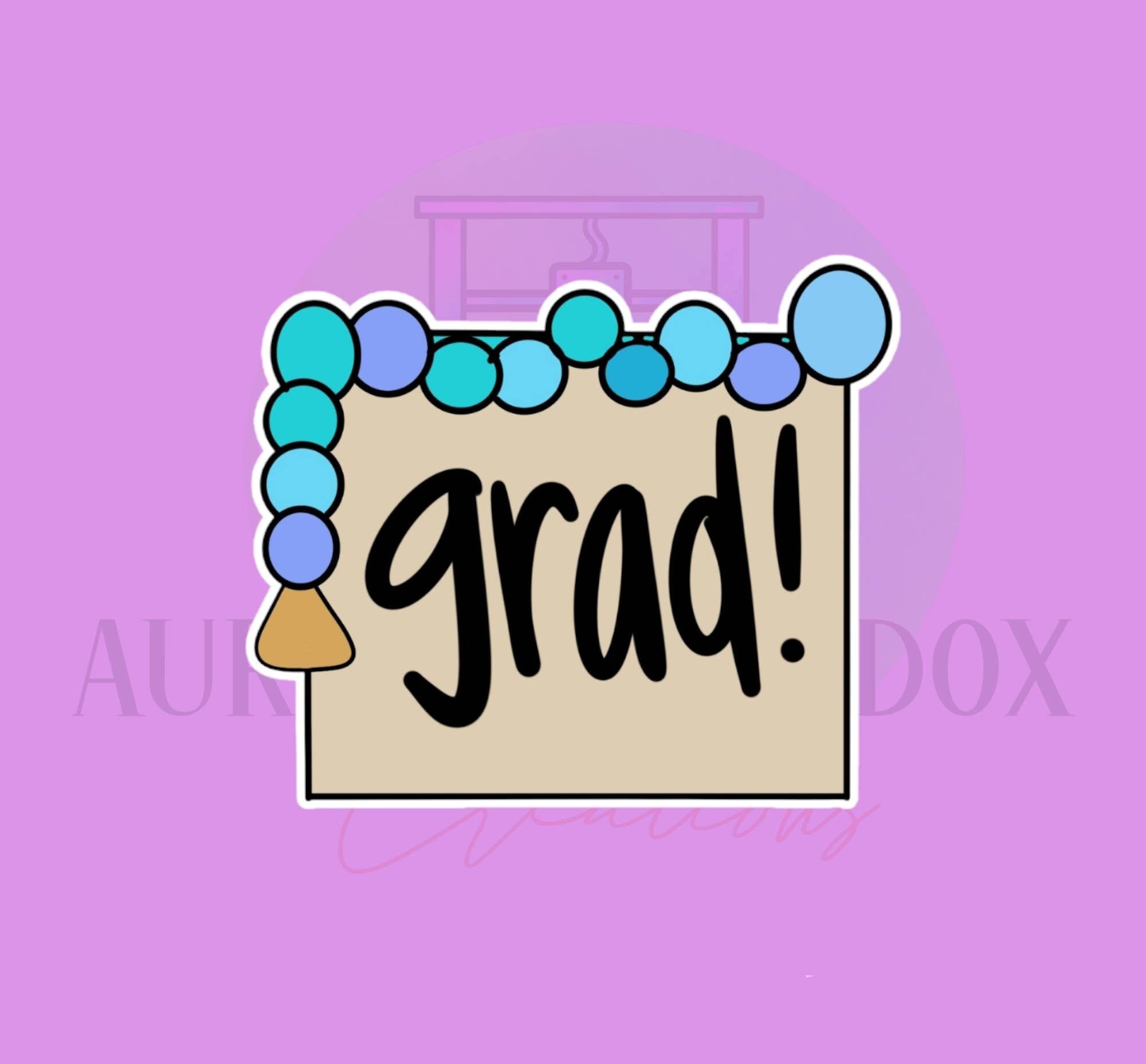 Banner with Bead Tassel Cookie Cutter