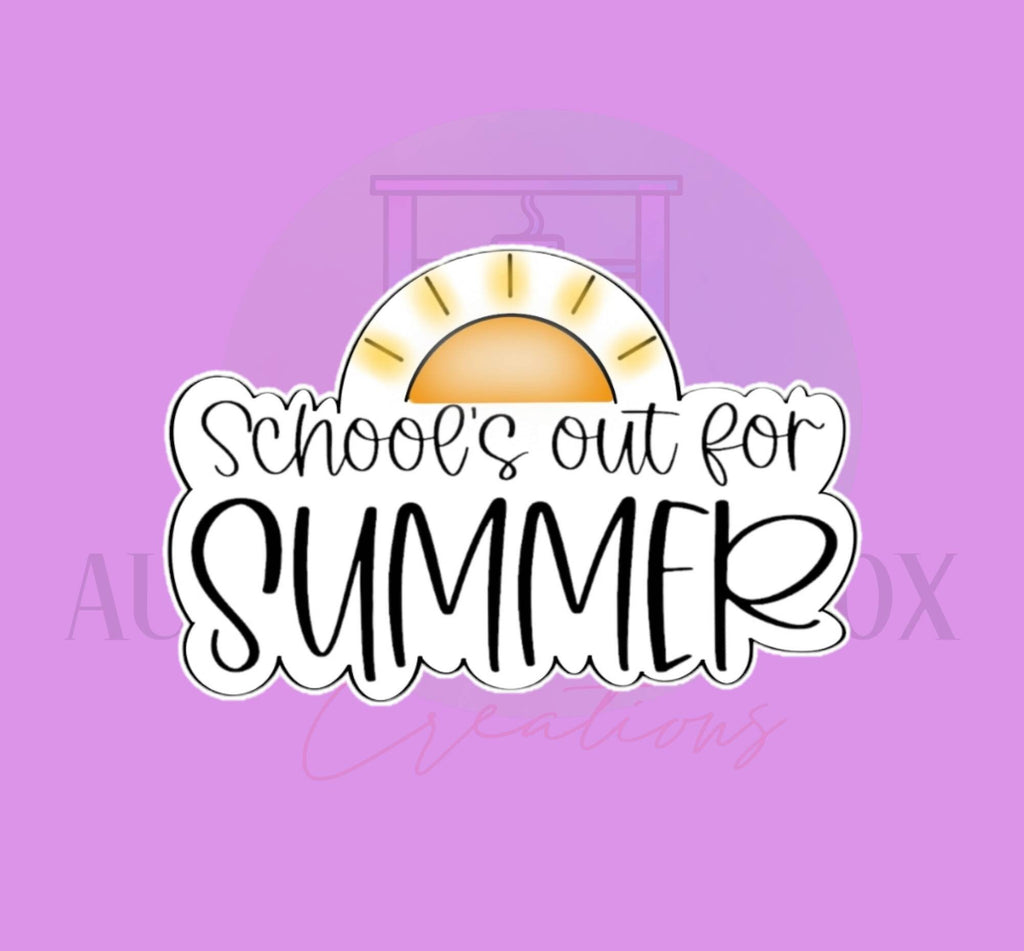 Schools Out For Summer Plaque Cookie Cutter
