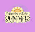 Schools Out For Summer Plaque Cookie Cutter