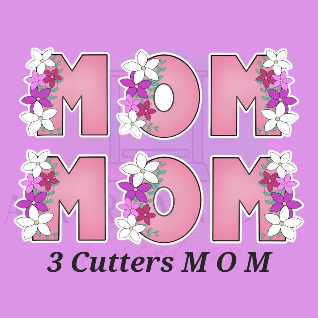 MOM Flower Letters #2 | Cookie Cutter