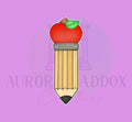 Pencil Apple Eraser Cookie Cutter