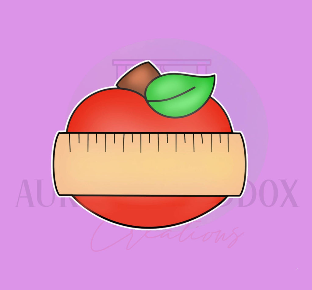 Apple Ruler Plaque Cookie Cutter