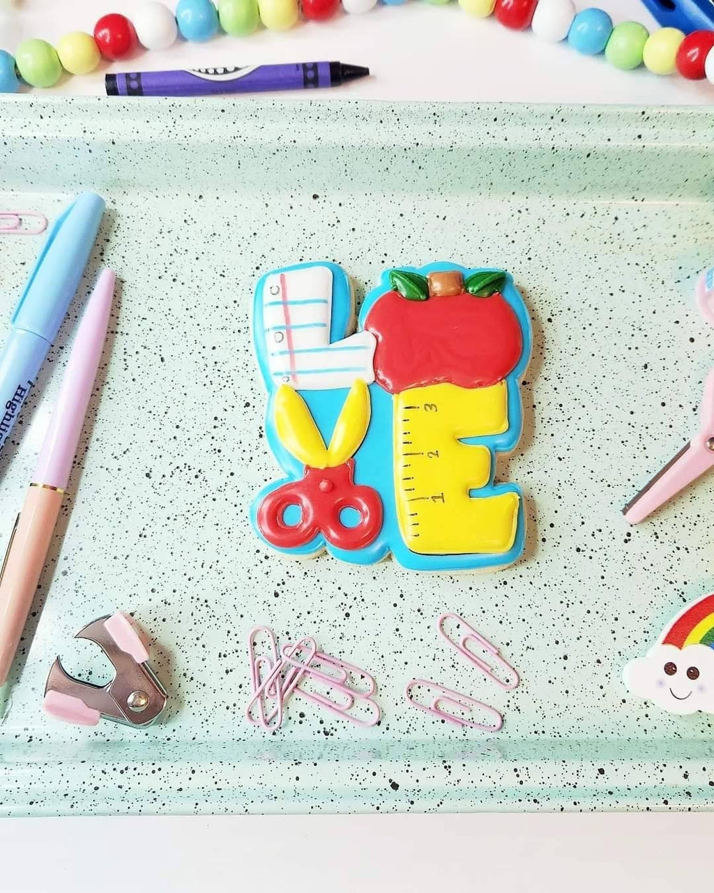 Love School Plaque Cookie Cutter