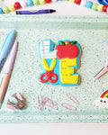 Love School Plaque Cookie Cutter