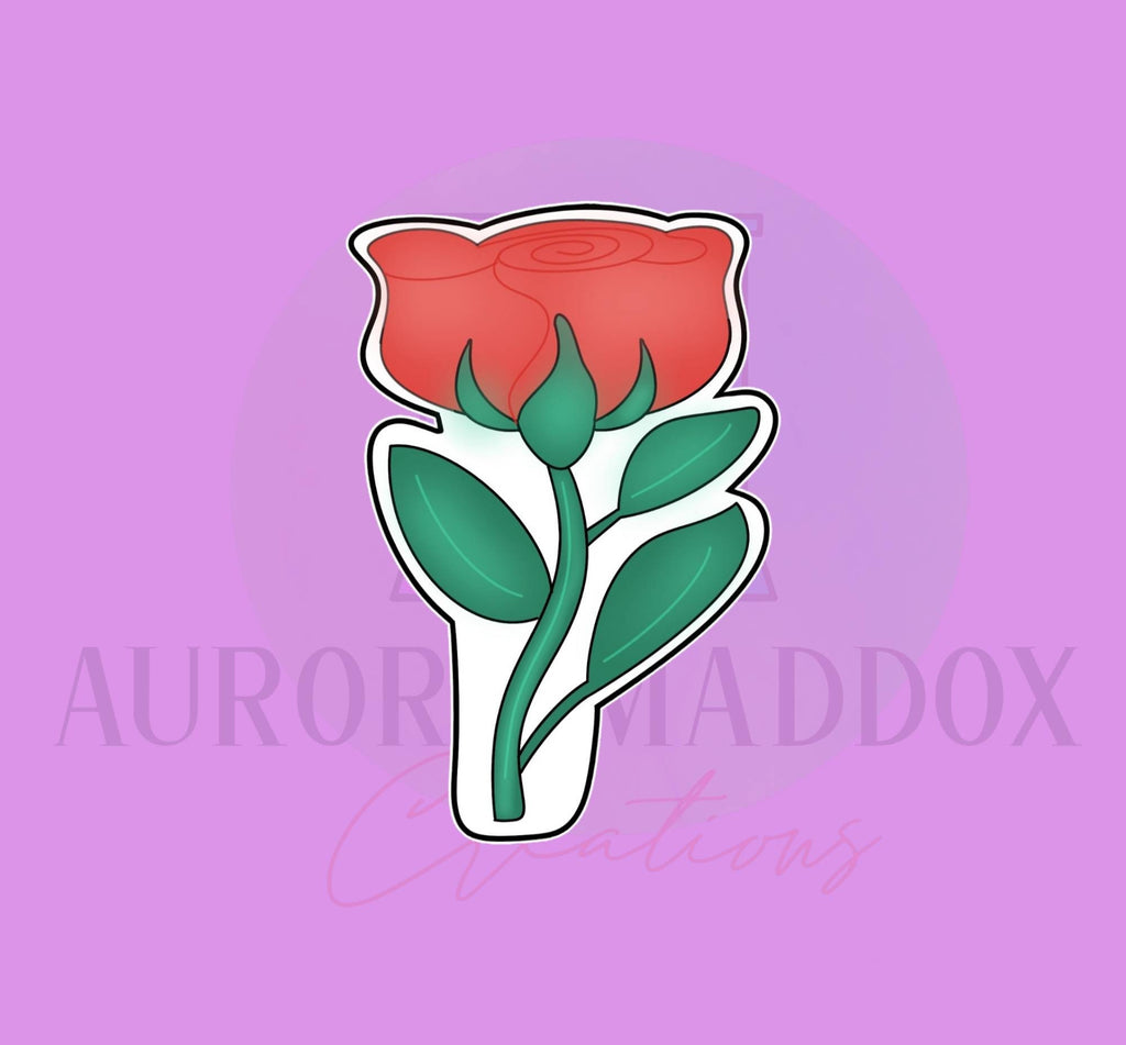 Rose Flower Stem | Cookie Cutter