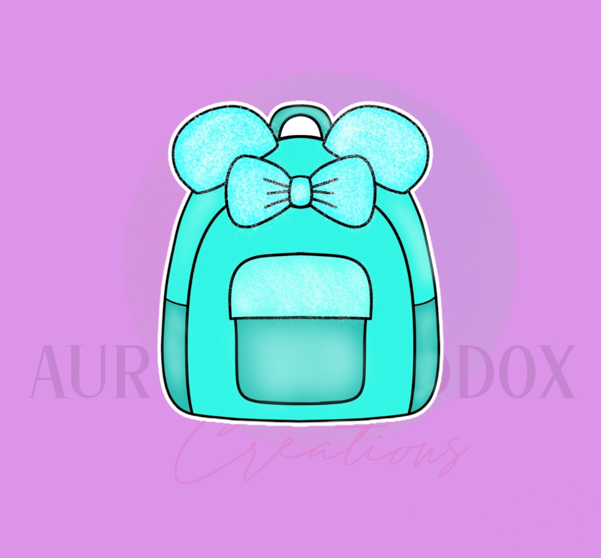 Mouse Ear Backpack Cookie Cutter