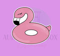 Flamingo Float #2 Cookie Cutter