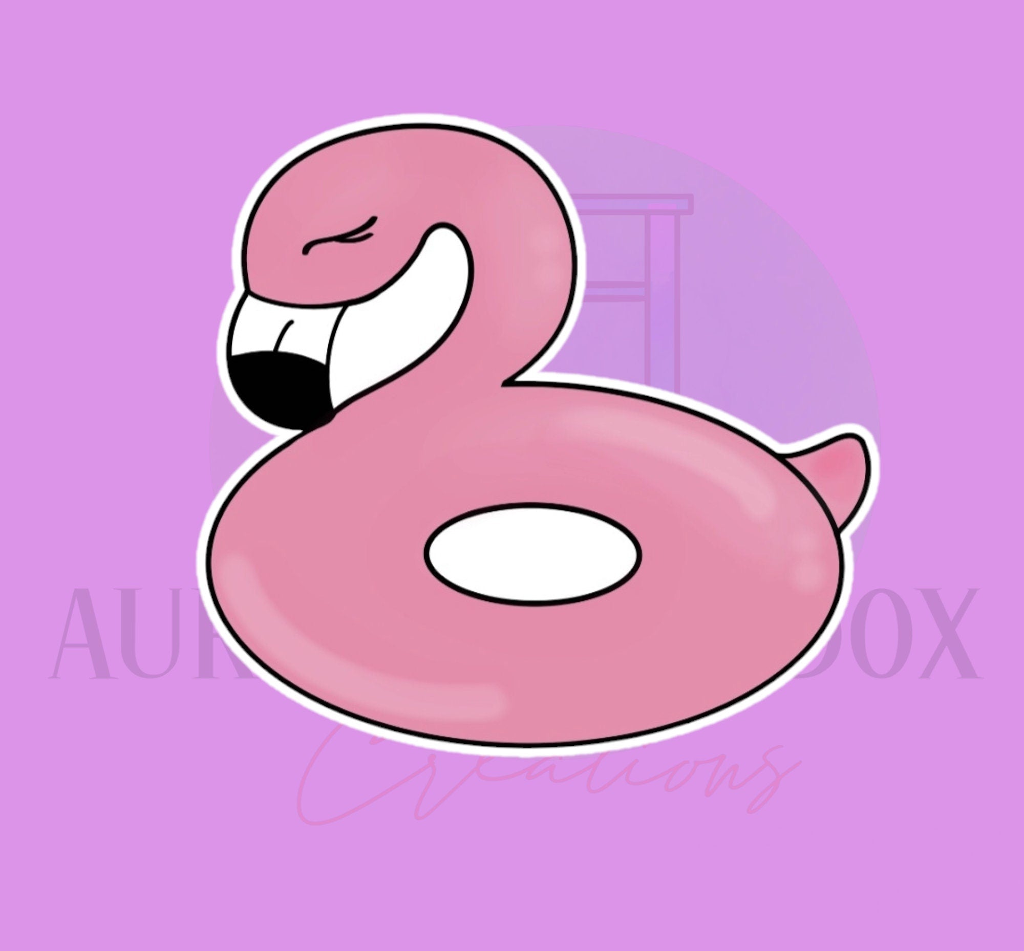 Flamingo Float #2 Cookie Cutter