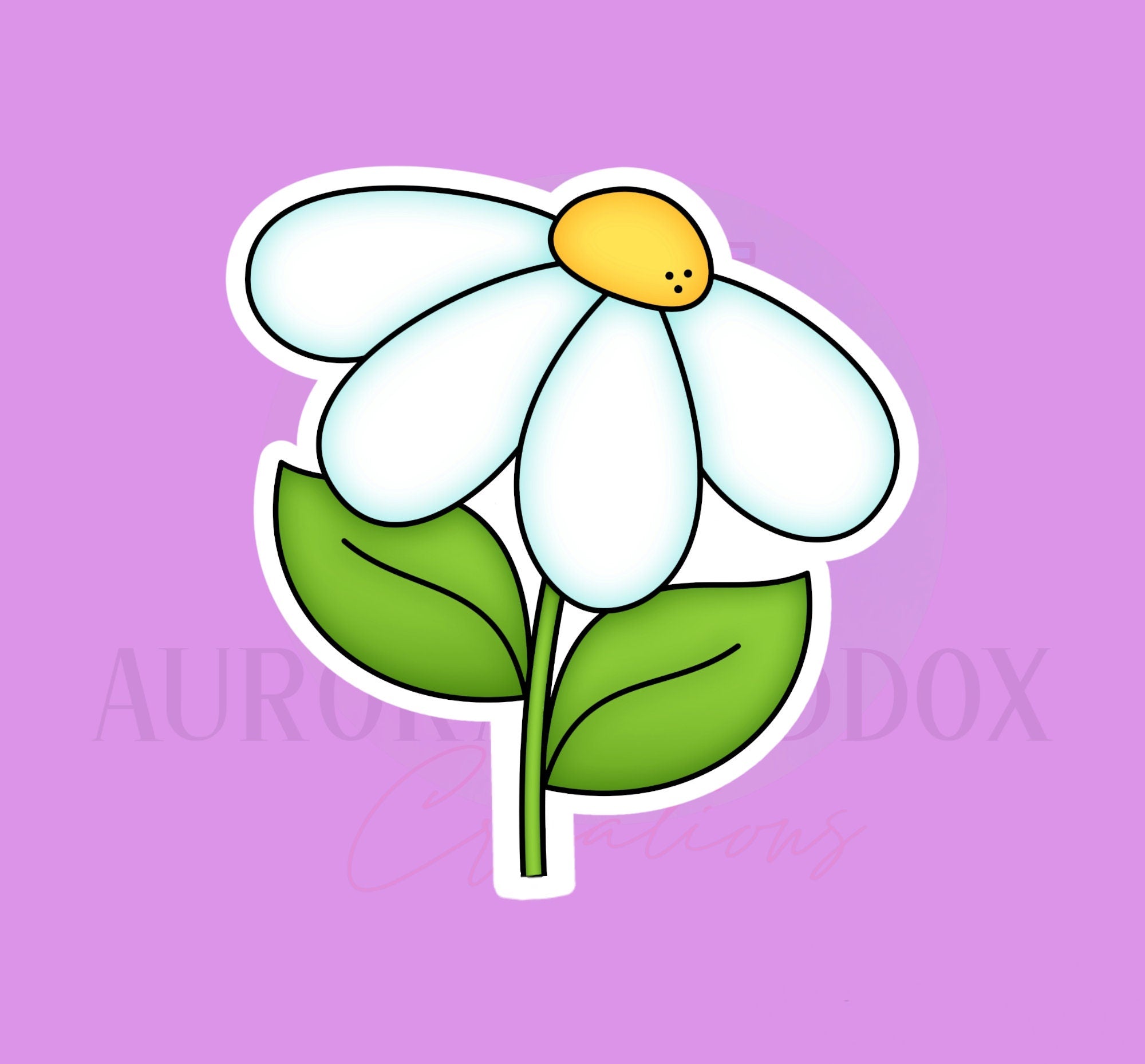 Daisy Flower Stem #2 | Cookie Cutter