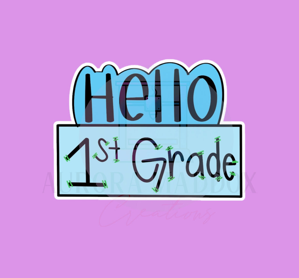 Hello Grade #2 Cookie Cutter