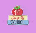 First Day of School Apple Books Cookie Cutter