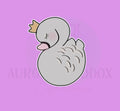 Swan Crown Sleeping Cookie Cutter